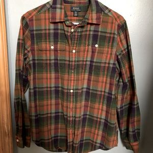 Young men’s Polo flannel shirt SZ. 18/20 EUC